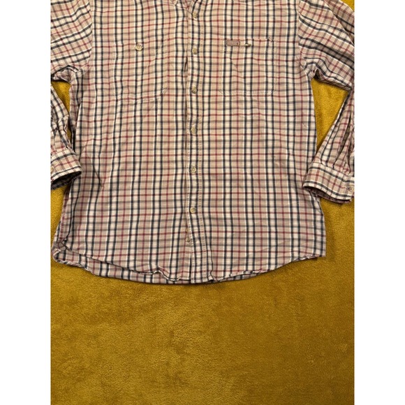Carhartt Men's Plaid Button Up Shirt Size M 100 Cotton Long Sleeve Casual Top - Picture 3 of 12